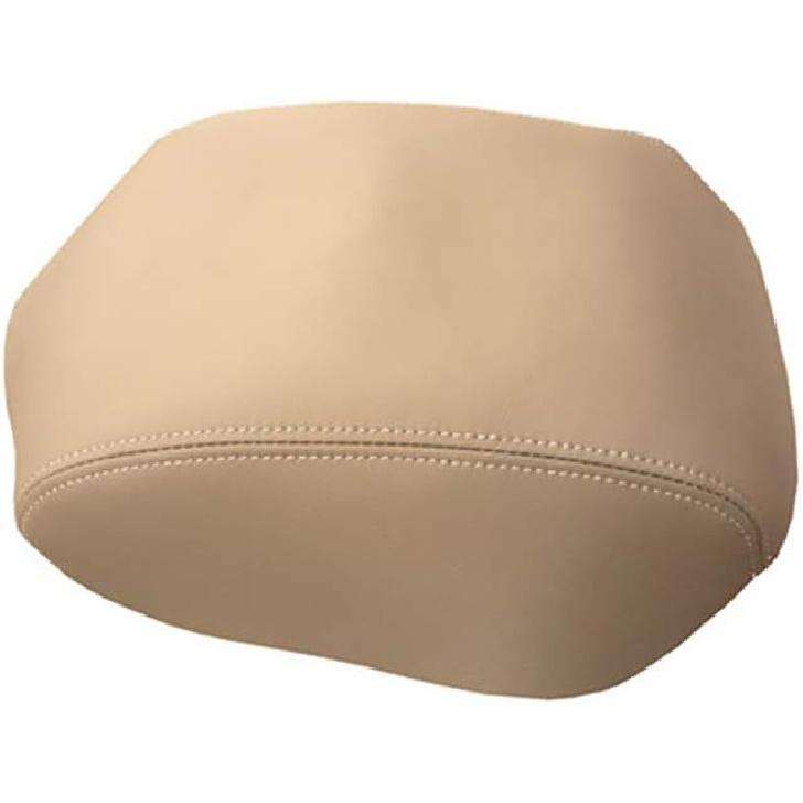 Center Console Cover Front Door Armrest Replacement Kit Fits for Pilot 2009-2015,Leather Cover Only (Beige)
