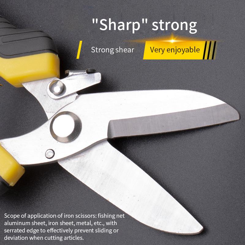 Industrial Scissors Metal Scissors Cut Stainless Steel Steel Wire Aviation Shears Aluminum Gusset Shears Professional Hand Tools