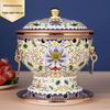 Yiceng Single-Person Cloisonné Copper Hotpot