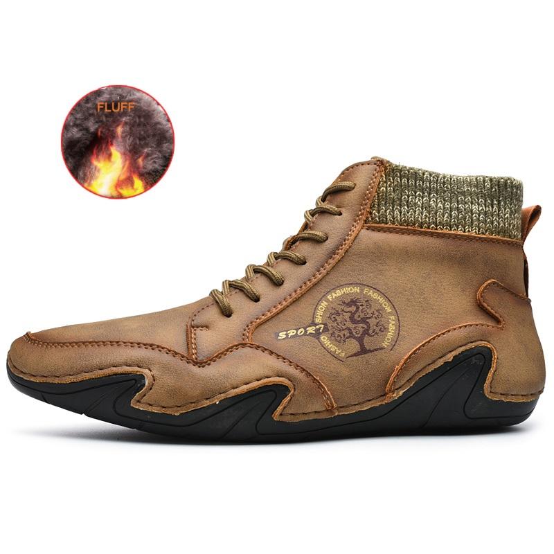 Men's Shoes Fashion Vintage Ankle Boots New Casual Boots Winter Comfortable Casual Shoes for Men Outdoor Comfortable Sneakers