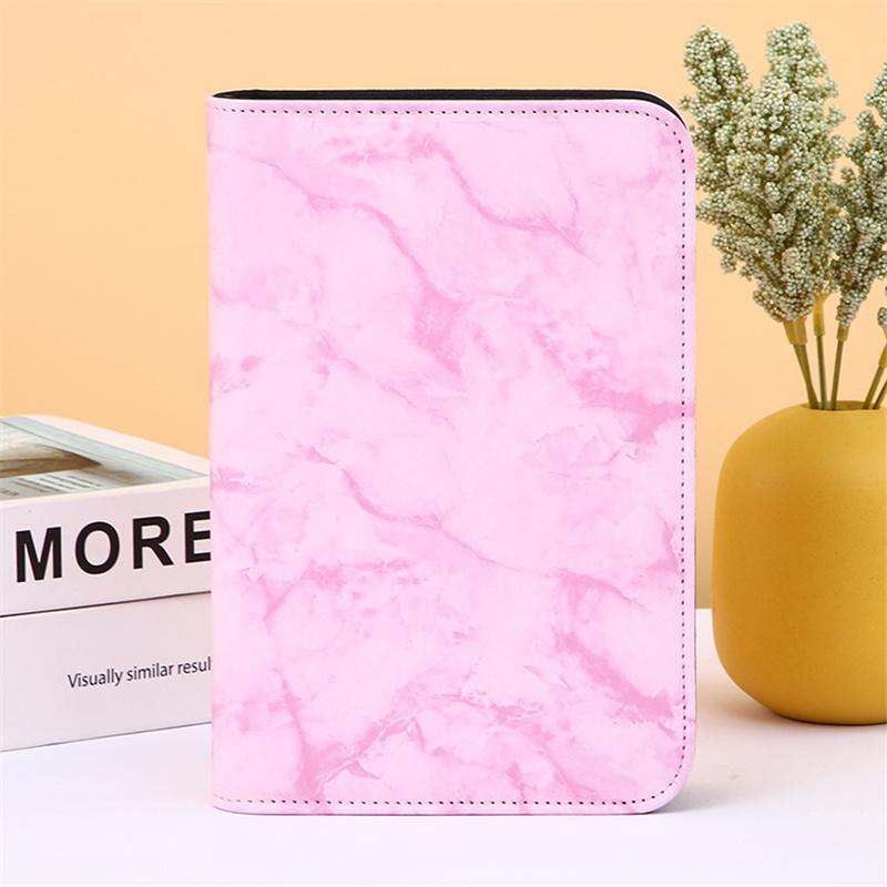A6 Hand Zip Bag Marble Loose Leaf Binder Notebook Inner Core Cover Note Book Planner Office Stationery Supplies