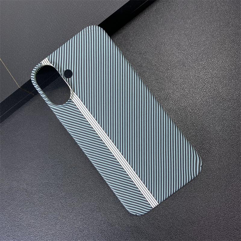 Double Color Carbon Fibre Silicone Phone Case for iphone 16 Pro Max Plus Ultra Thin Shockproof Bumper Cover Luxury