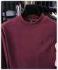 Men's Winter Fleece Hoodie Casual High-End Round Neck T-Shirt 2025 Thick Base Layer
