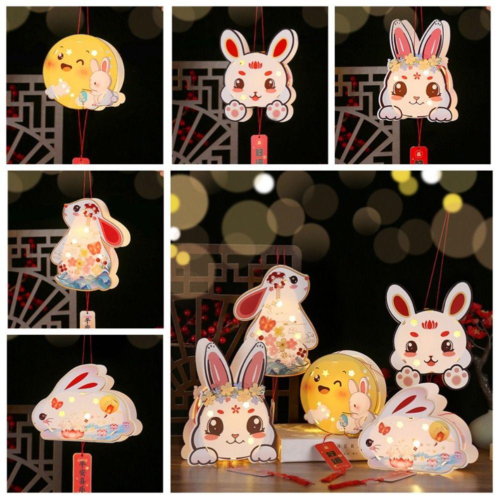 Good Luck Lantern DIY Materials Handmade Mid-Autumn Lamp Chinese Style Lantern  Mid-Autumn Festival