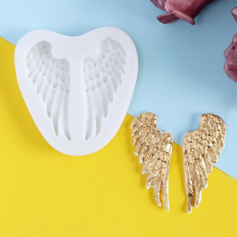 Angel Wings Silicone Cake Mold DIY Wings Fondant Chocolate Candy Biscuit Gumpaste Baking Cake Decoration
