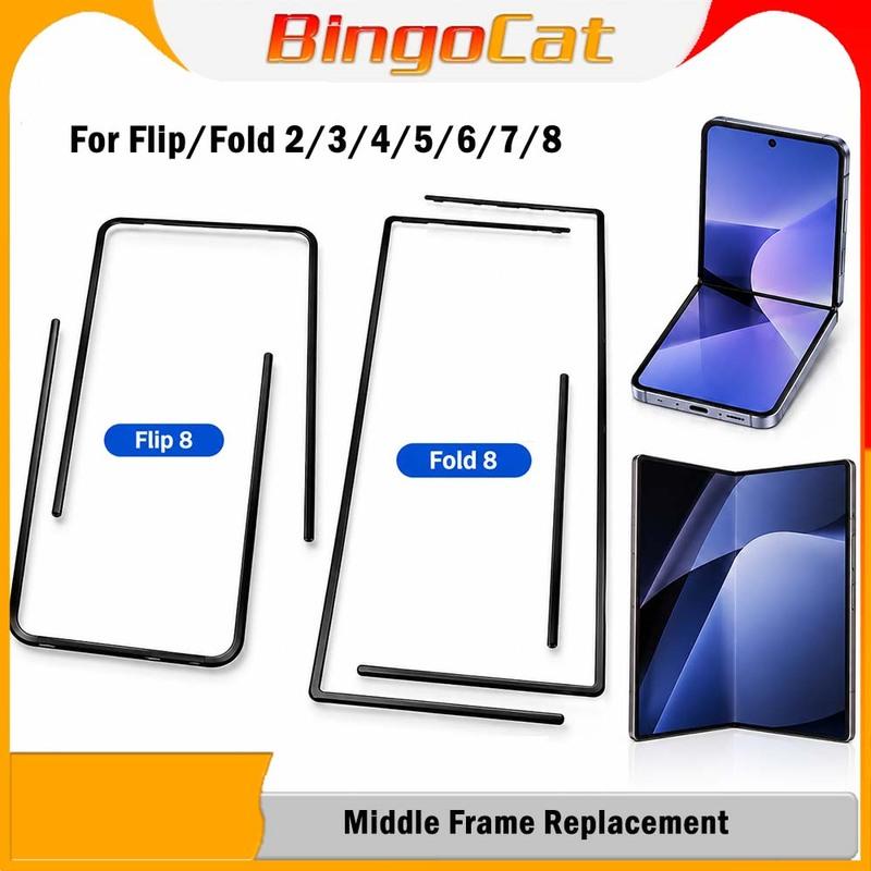 Novecel Middle Frame Bezel Folding Screen Bracket Z Fold Flip 2 3 4 5 6 7 8 F971 F916 F926 F936 F946 F776 F701 F731 F721