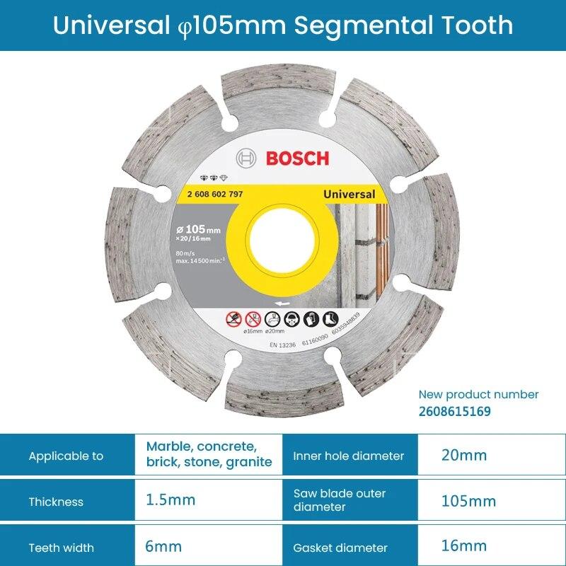 Bosch Universal Cutting Disc Grinding Wheels 105-230mm Diameter Marble Saw Universal Saw Blade For Marble Concrete Stone Granite