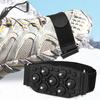 Adjustable Outdoor 7-Tooth Ice Cleats: Portable Anti-Slip Shoe Covers for Travel and Mountaineering.