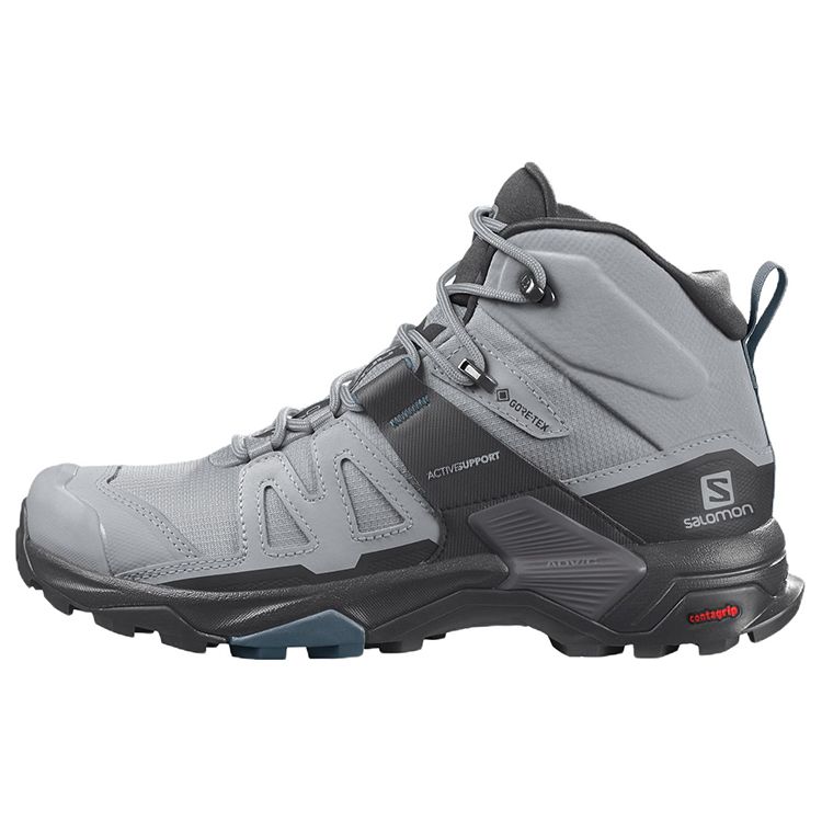 SALOMON X Ultra 4 Mid Gore-Tex Comfortable Durable Mid-Top Outdoor Functional Shoes Women Shoes Gray 416249