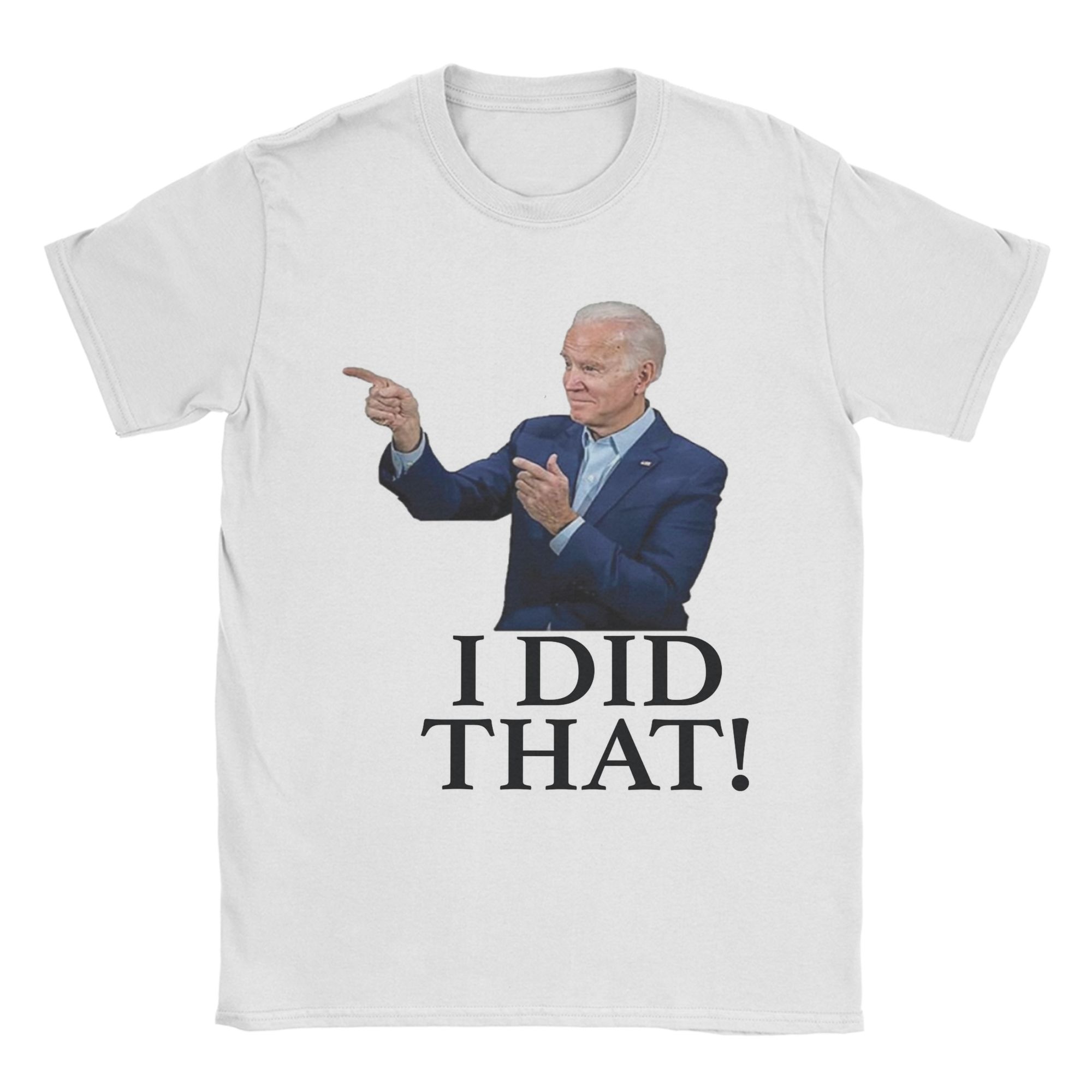 

Mens Biden I Did That T Shirts Pure Cotton Tops Novelty Short Sleeve Crewneck Tee Shirt Graphic Printed TShirt S