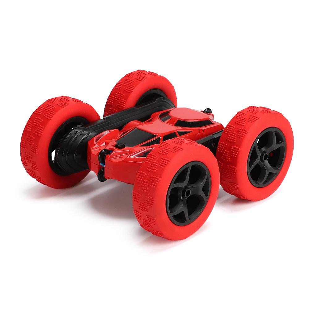 

Flip Stunt Remote Control Car 7km/h High Speed RC Vehicle with LED Light Kids Toy Red