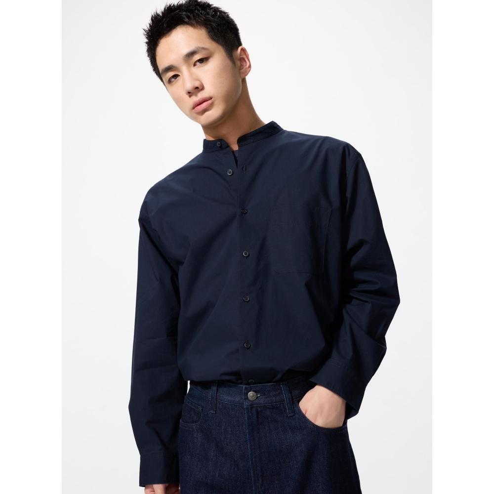 Uniqlo Japan Broadstand Collar Shirt Long Sleeve