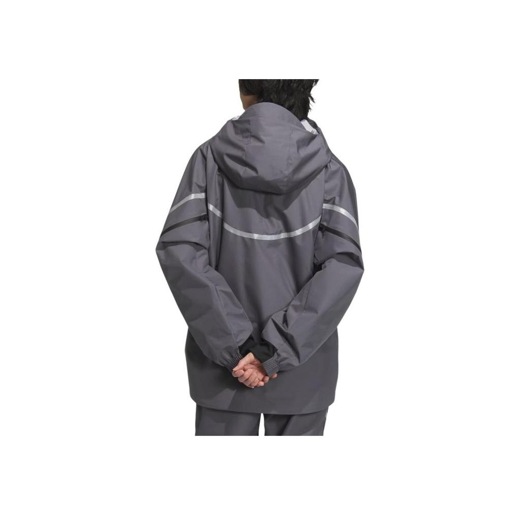 Adidas Fustl P Jacket 6 Fashion Comfortable Water-Resistant Sports Casual Jacket Men Jacket Dark-Gray JM6171