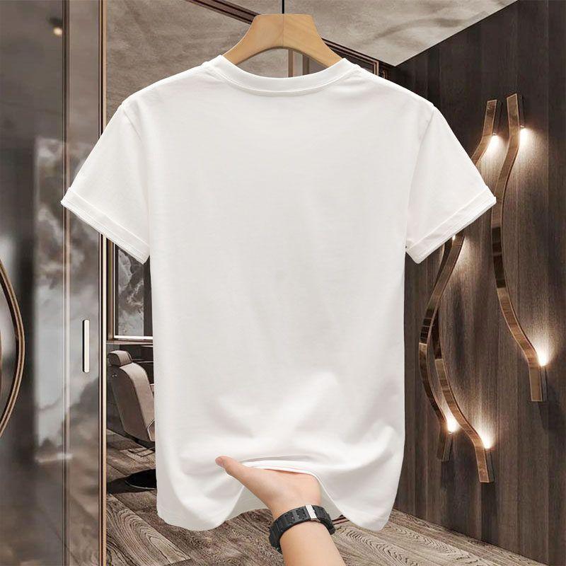 Foreign Trade Surplus Stock European Station 2024 Summer New Pure Cotton Short-Sleeve Men's T-Shirt Trendy Brand Little Monster Half-Sleeve Top