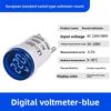 Digital AC Voltmeter Indicator, Digital Voltmeter, No Wiring Required, Euro Plug, Voltage Measurement RangeAC220V/230V