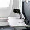 1pc Foldable travel phone stand - suitable for airplane seat stands on trains, flights, and desks - adjustable and rotatable