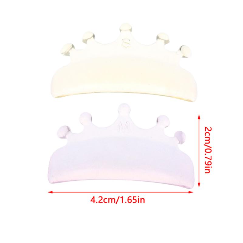 2Pairs Crown Shape Glue Free Silicone Eyelash Perm Rod Lash Lifting Lamination Pad 3D Lashes Extension Curler Accessories Tools