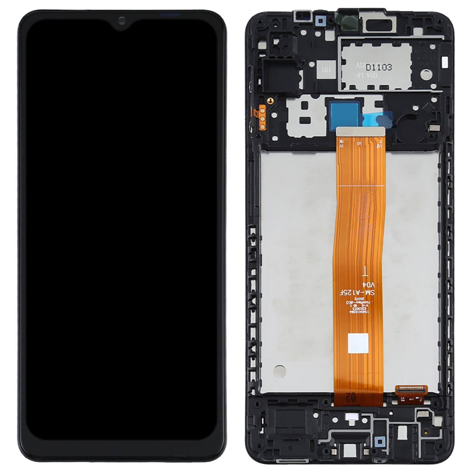 

Grade C LCD Screen and Digitizer Assembly+Frame Replacement (without Logo) for Samsung Galaxy A12 A125 A