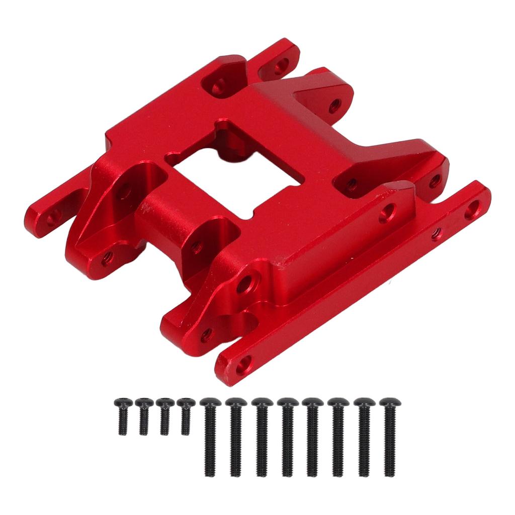 RC Car Gearbox Base for Traxxas 1 18 RC Car High Pressure Resistance Aluminum Alloy RC Center Skid Plate with Screws