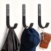 2/10set Rack Wall Mount J Hook with Screws Carbon Steel Wall Hanging Storage Hooks Racks Garage Organize Multi-Purpose Holders