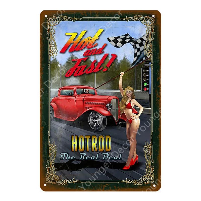 Amerikanisches Pin-Up-Girl Dame Blechschild Schlafzimmer Badezimmer Wanddekoration Pub Café Bar Party Club Vintage Poster Metallbild YI-051