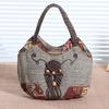 New Arrival Ethnic Style Handmade Woven Fabric Women Top Handle Bag Lightweight Mini Retro Simple Casual Ladies Handbag
