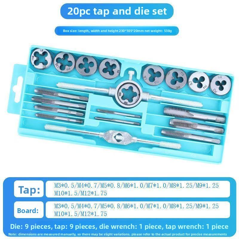 Alloy Steel Tap and Die Set High Hardness Threading Tools for Screw Tapping