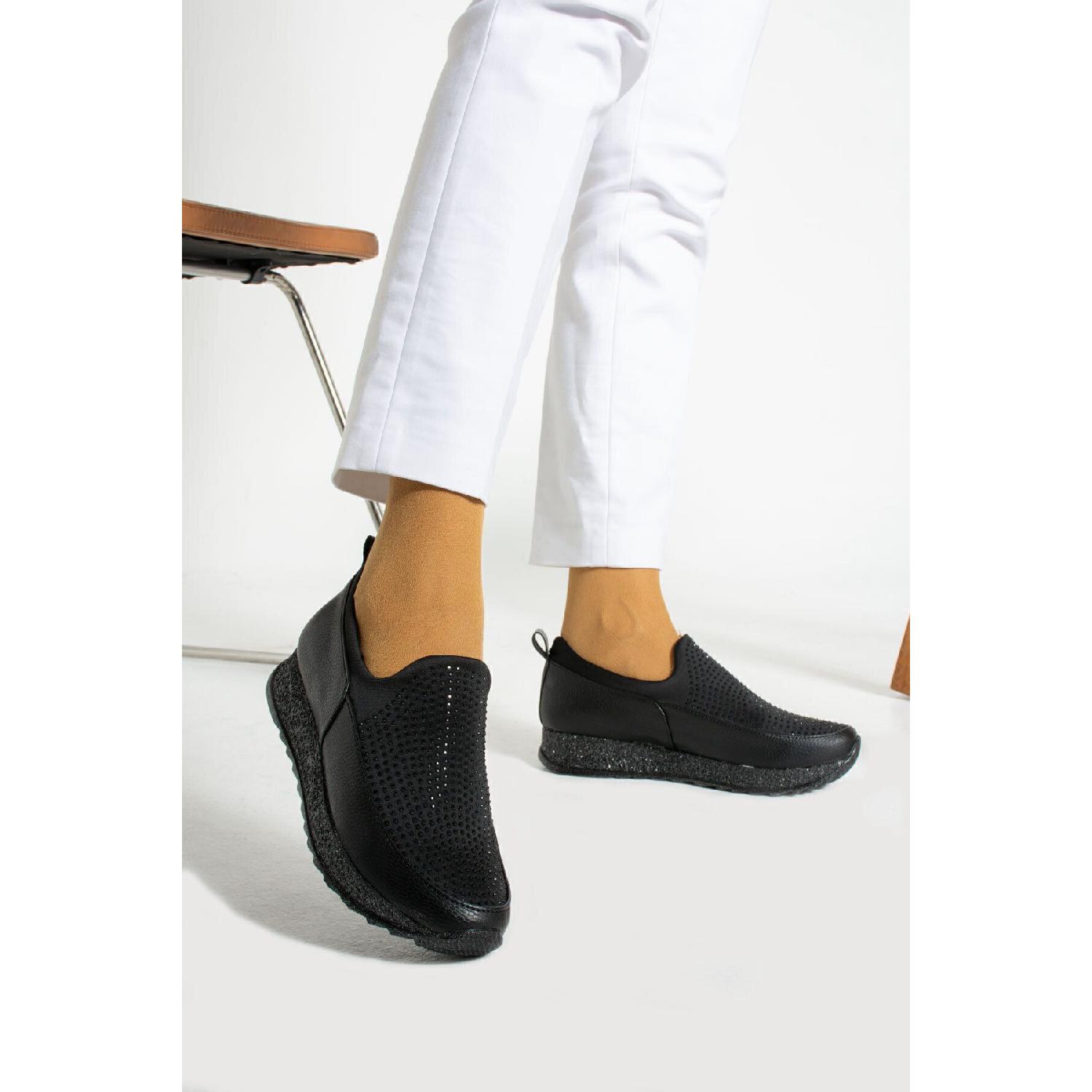 

Woman Black Classic Shoes Orthopedic Mother s Shoes Mother Sport Shoes Women s Daily Shoes 39