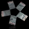 100Pcs Mini Reclosable Zip Portable Clear Pouch Storage Bags