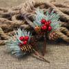 Xmas tree Decor Artificial Pine Needles Christmas Pine Cone Artificial Pine Artificial Flower