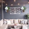 Spring Door Hydrangea Hanging Basket Artificial Flower Wreath Home Decoration