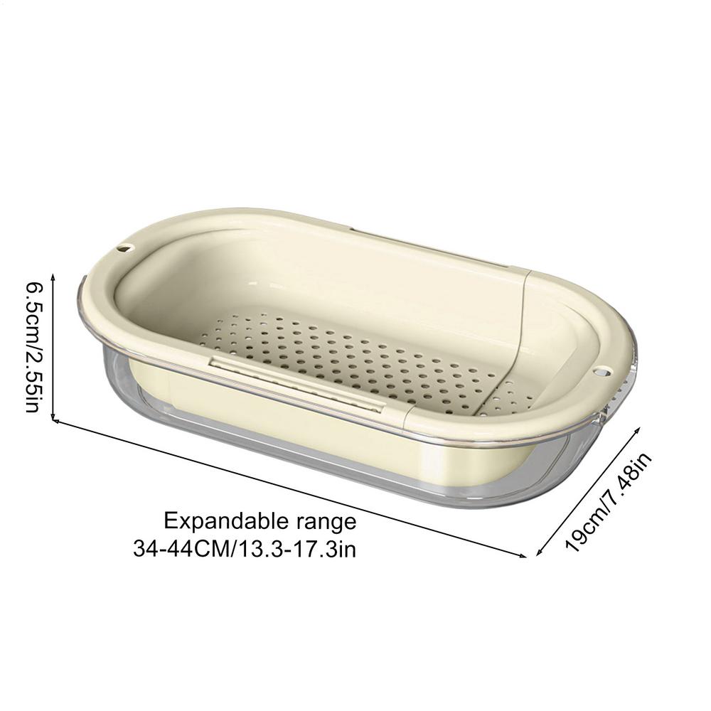 Over The Sink Colander Over The Sink Strainer Basket Fast Drain Fruit Cleaner Basket for Home Cooking Meal Prep Dishwashing