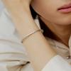 SIB-26SS5 925 Silver Cut Orbital Bangle Bracelet