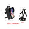 Waterproof Bicycle Frame Bag - Front Tube Phone Pouch for Cycling, Fits 7" Phones & Essentials, Durable Bike Accessories for Men