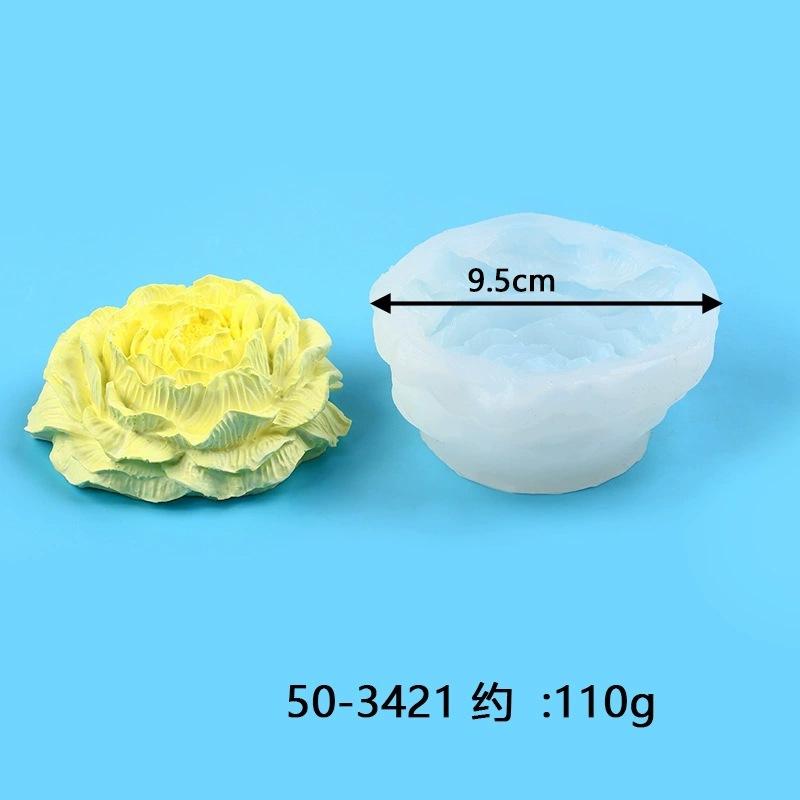 Carnation Flower Aromatherapy Gypsum DIY Candle Expansion Stone Handmade Soap Decoration Silicone Mold