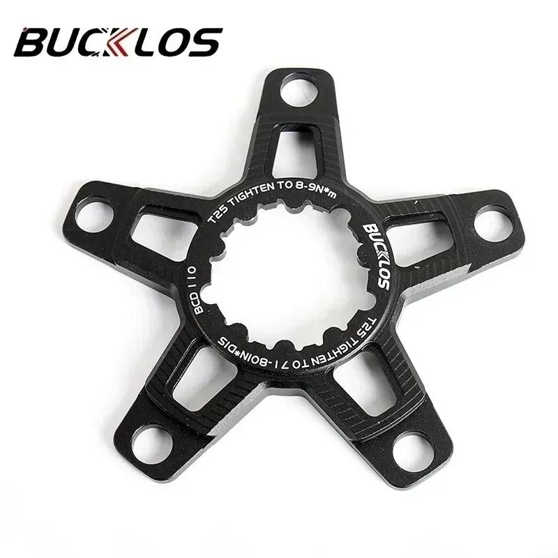 BUCKLOS 110 BCD Chainring Road Bike Double Speed Crown 5 Holes Ultralight Chainring 50/34T 52/36T 53/39T Bicycle Chainwheel Converter