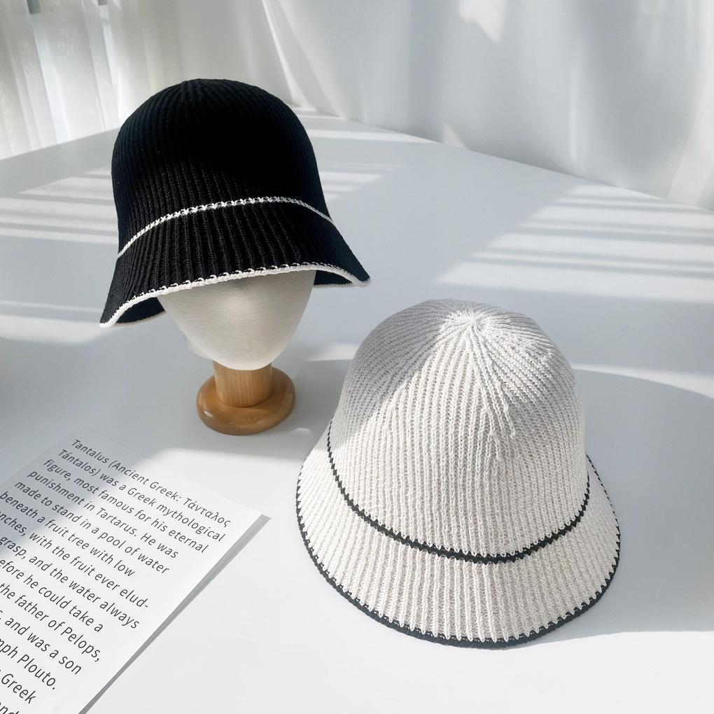 Men's and Women's Daily Bucket Hat Spring Knit Bucket Hat