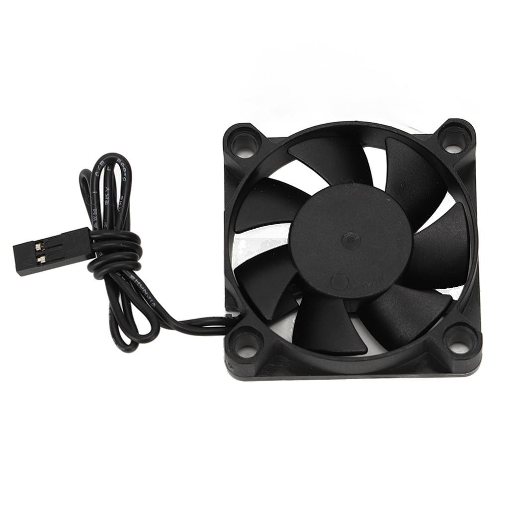 RC Cooling Fan Iron Plastic Lightweight Quick Speed RC Motor Cooler for 110 Traxxas 7.4V Black 45