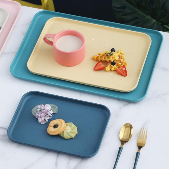 Multi-use Large Tray Capacity Serving Plastic Practical Food-grade Storage Tray for Home