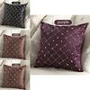 Stylish Multicolored Plaids Throw Pillow Case Square Cushion Cover For Sofa Decor