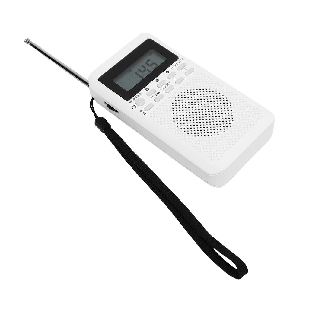 Micro Radio Portable Handheld AM FM WB Multiband for Indoor Outdoor Emergency Use Battery Powered