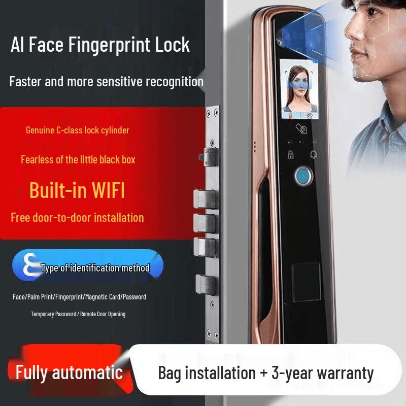 ZUCON F594 Smart Fingerprint Lock CN plug (adapter included)