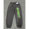 Heavy fleece foam print spider web hoodie sports casual sweater sweatpants set
