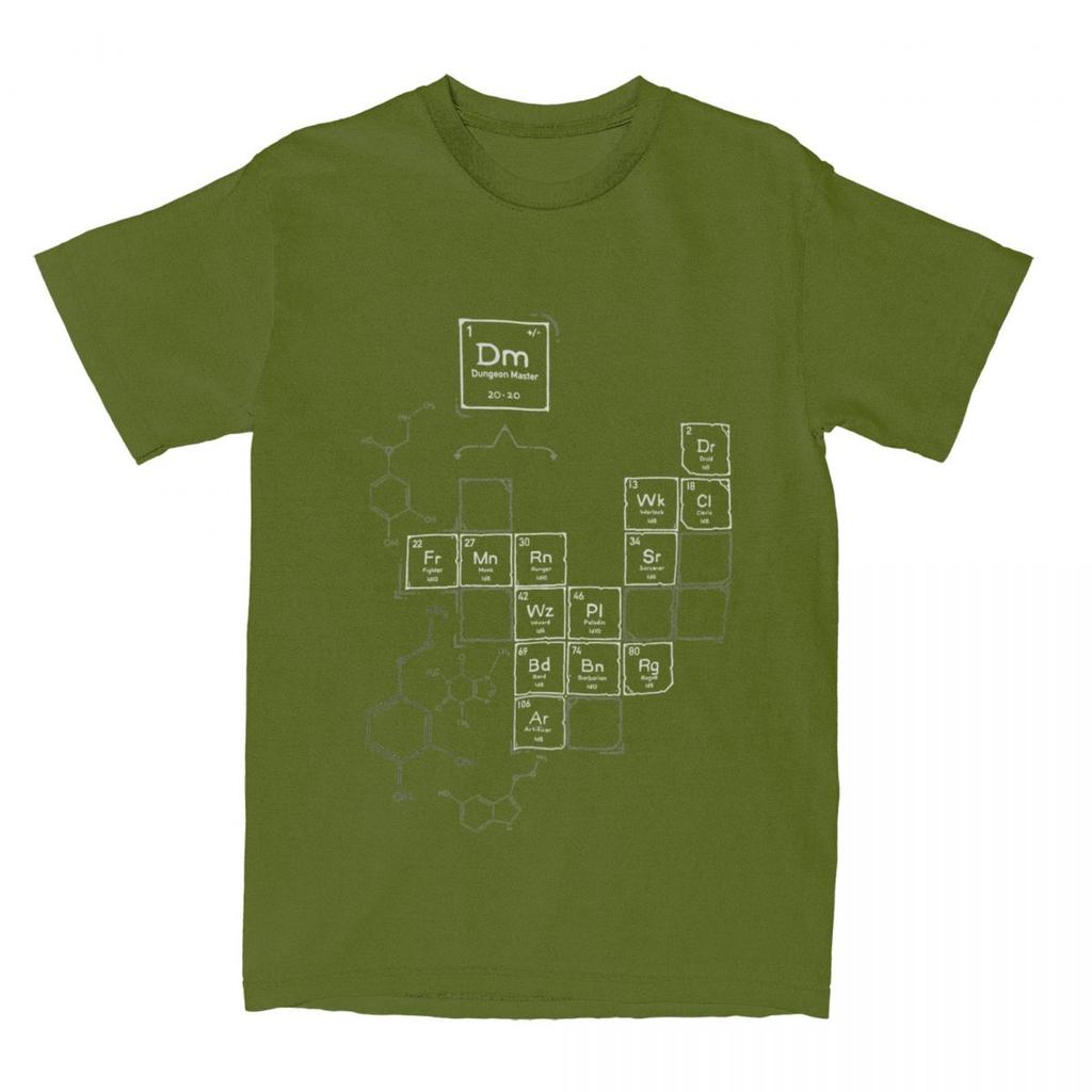 Chemistry Of Roleplay DnD Science Of D20 Dice Merchandise T Shirt Men Women Dungeon Dragon Leisure 100% Cotton Unique Tee Shirts