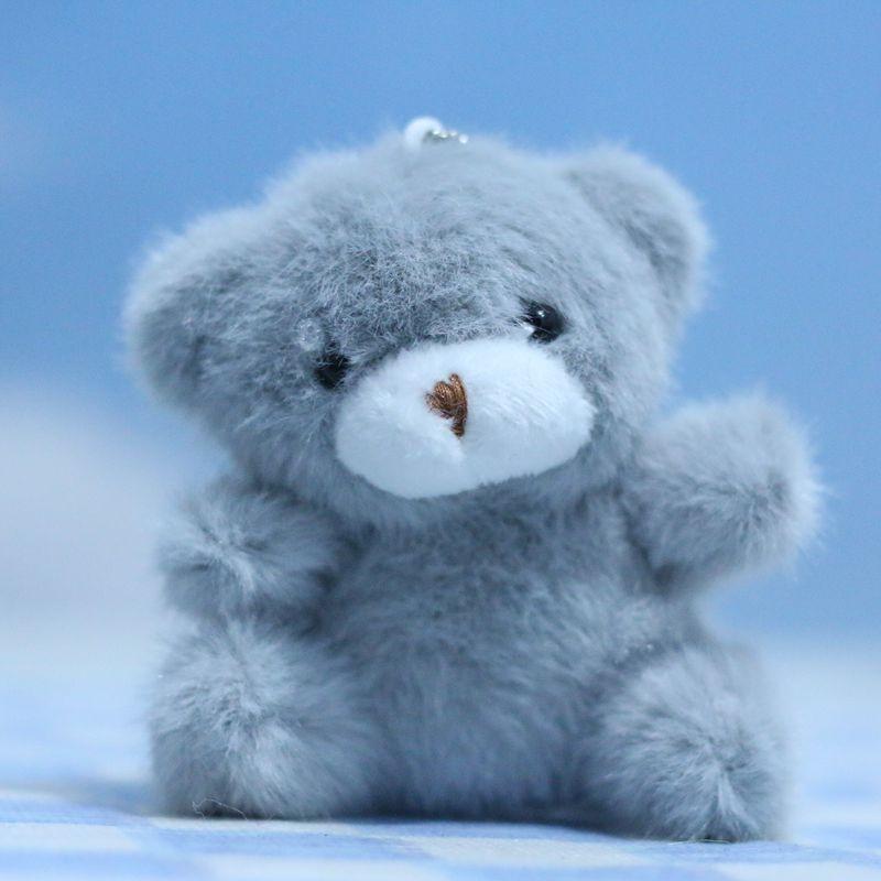 Adorable Plush Bear Keychain Cute Cartoon Animal Doll With Super Soft Material