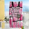 Grand Theft Auto Customizable Name Beach Towel Super Soft & Absorbent Suitable for Swimming Gym Camping Yoga Vacation
