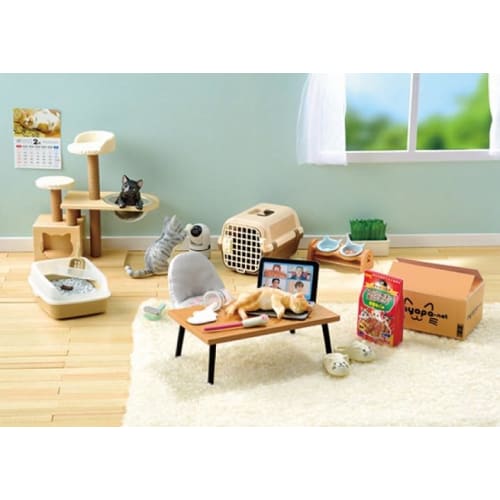 Re-ment Petit Sample Nekoda-sans hverdagsliv 1 eske ca.. H115 x B70 x D50mm Laget av PVC