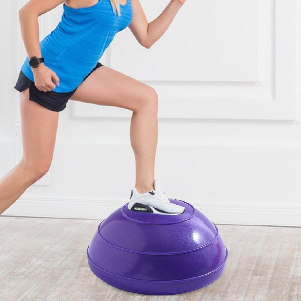 Demi-ballon d'équilibre antidérapant portable, 6,3 pouces de diamètre, polyvalent avec pompe équipement d'entraînement de force