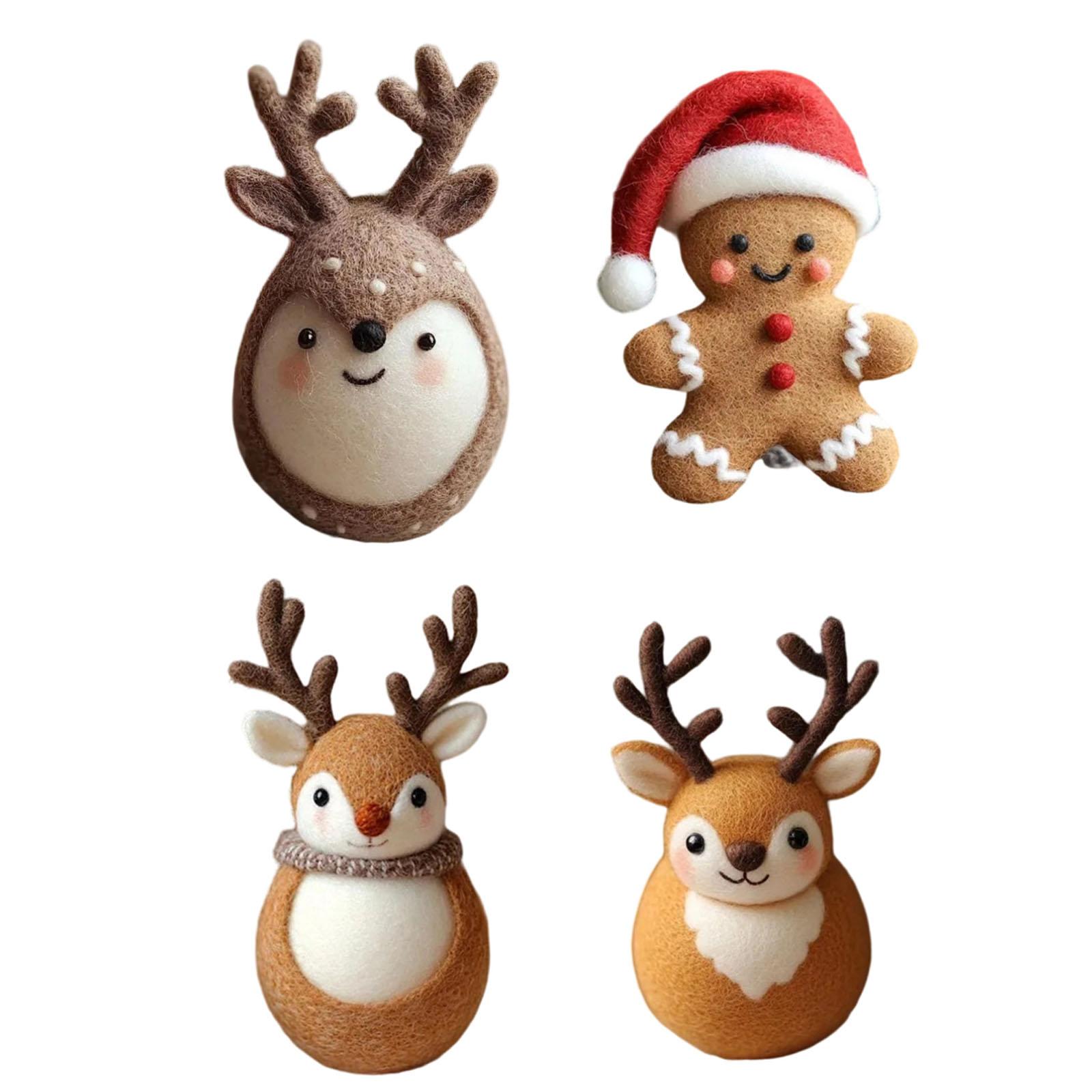 

Рождественские украшения, Рождественский декор из шерсти ручной работы - Подарок для детей One Size