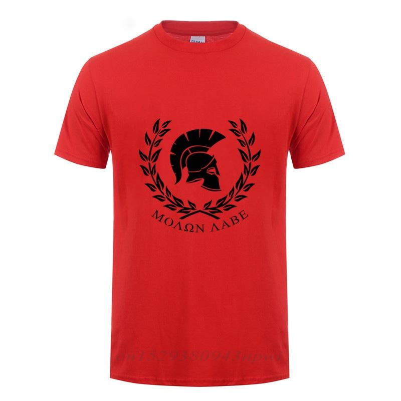 MOLON LABE Warrior Sparta Personaily T Shirt Men Clothing Streetwear Casual Plus Size Loose Short Sleeve O Neck Cotton Tshirt